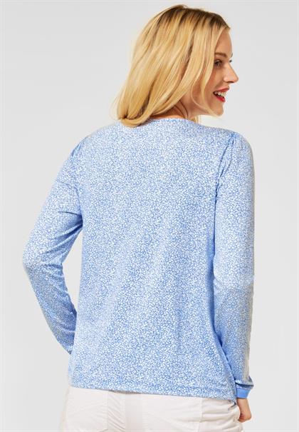 Langarmshirt mit Muster angel blue