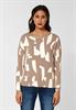 Langarmshirt mit Print buff sand
