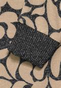 Langarmshirt mit Print clear sand melange