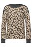 Langarmshirt mit Print clear sand melange