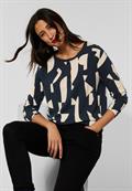 Langarmshirt mit Print deep blue