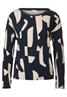 Langarmshirt mit Print deep blue