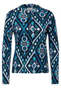 Langarmshirt mit Print deep charcoal grey