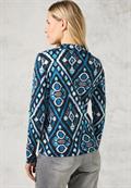 Langarmshirt mit Print deep charcoal grey