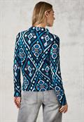 Langarmshirt mit Print deep charcoal grey