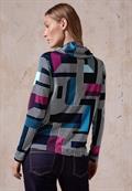 Langarmshirt mit Print deep petrol
