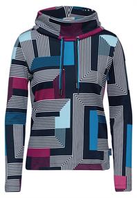 Langarmshirt mit Print deep petrol