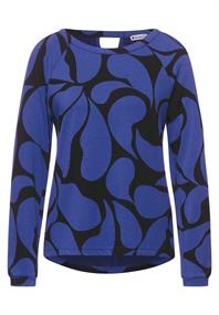 Langarmshirt mit Print eminent blue