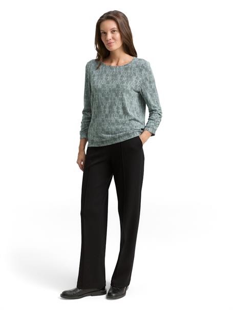 Langarmshirt mit Print irregular moss cosy print