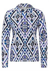 Langarmshirt mit Print vanilla white