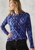 Langarmshirt mit Print wild lilac