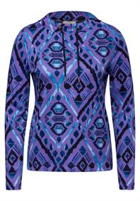 Langarmshirt mit Print wild lilac