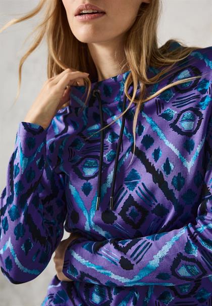 Langarmshirt mit Print wild lilac