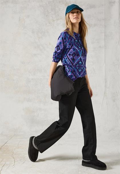 Langarmshirt mit Print wild lilac