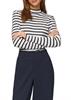 Langarmshirt mit Rippstruktur blau