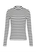 Langarmshirt mit Rippstruktur blau