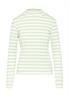 Langarmshirt mit Rippstruktur creme