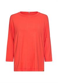 Langarmshirt mit Rundhalsausschnitt flame