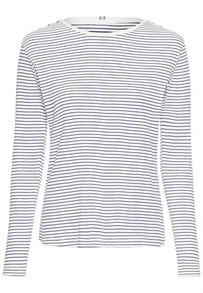 Langarmshirt mit Rundhalsausschnitt indigo stripes