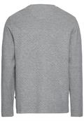 Langarmshirt mit Steppmuster stone gray