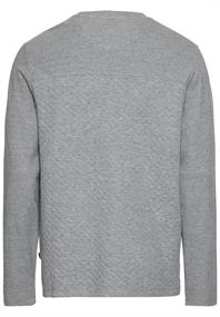 Langarmshirt mit Steppmuster stone gray