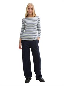 Langarmshirt mit Streifenmuster blue green regular stripe