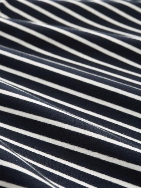 Langarmshirt mit Streifenmuster navy offwhite tee stripe