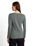 Langarmshirt mit Streifenmuster olive mint green stripe