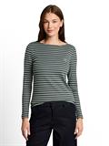 Langarmshirt mit Streifenmuster olive mint green stripe