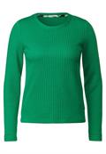 Langarmshirt mit Struktur easy green