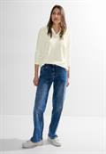 Langarmshirt mit Struktur vanilla white