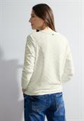 Langarmshirt mit Struktur vanilla white