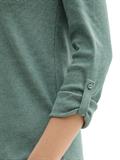 Langarmshirt mit Turn-Up-Funktion off white green small stripe