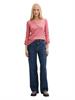 Langarmshirt mit Turn-Up-Funktion off white red small stripe
