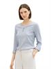 Langarmshirt mit Turn-Up-Funktion offwhite navy small stripe