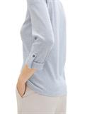 Langarmshirt mit Turn-Up-Funktion offwhite navy small stripe