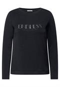 Langarmshirt mit Wording black