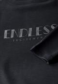 Langarmshirt mit Wording black