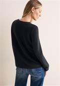 Langarmshirt mit Wording black