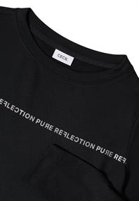 Langarmshirt mit Wording black