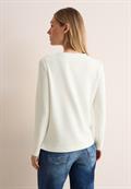 Langarmshirt mit Wording vanilla white