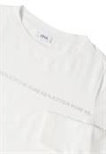 Langarmshirt mit Wording vanilla white