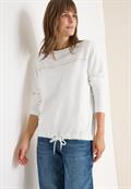 Langarmshirt mit Wording vanilla white