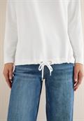 Langarmshirt mit Wording vanilla white