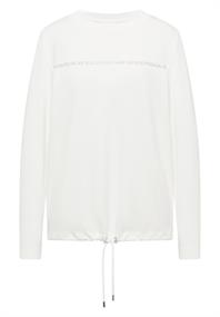 Langarmshirt mit Wording vanilla white