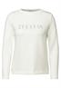 Langarmshirt mit Wording vanilla white