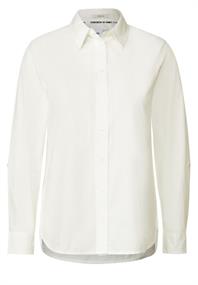 Lange Bluse aus Baumwolle vanilla white