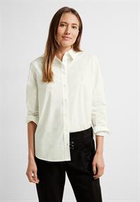 Lange Bluse aus Baumwolle vanilla white