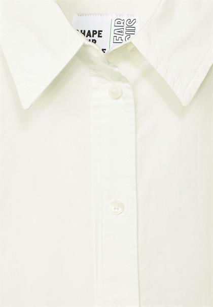 Lange Bluse aus Baumwolle vanilla white