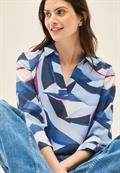 Lange Hemdbluse mit Print urban navy blue